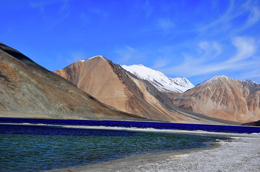 Pangong Lake, Ladakh, India #1 Photograph by Jayk7