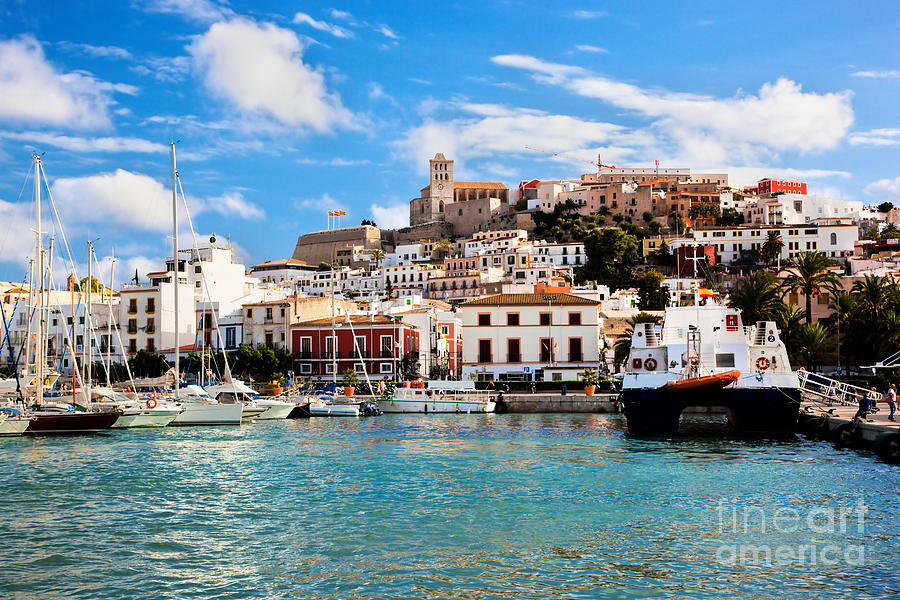 Panorama of Ibiza Spain #1 Photograph by Michal Bednarek