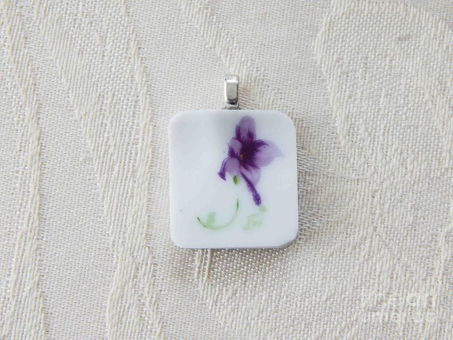 Pansy Pendant #1 Jewelry by Patricia Tierney