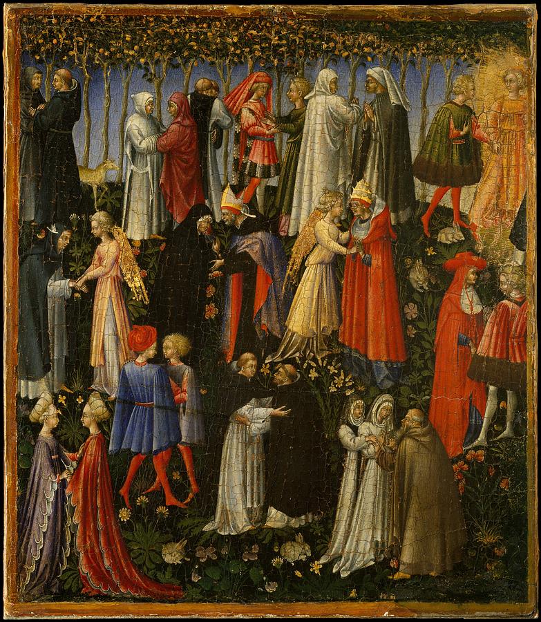 Gold Painting - Paradise #1 by Giovanni di Paolo
