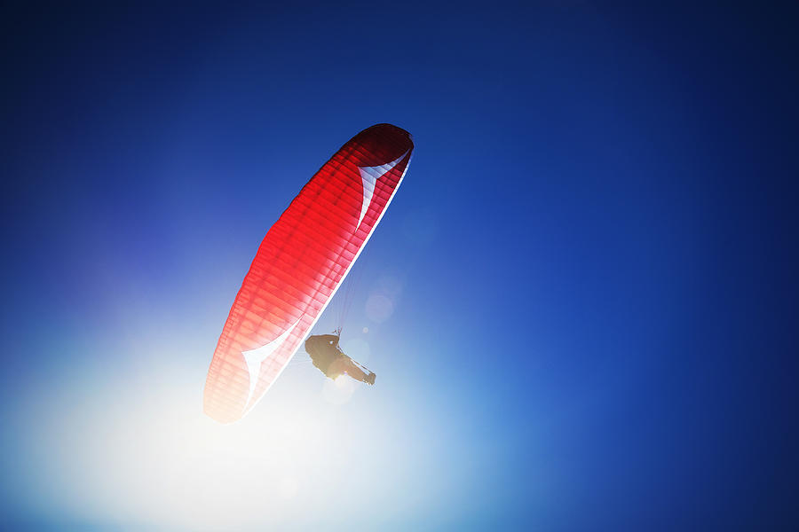 Sports Photograph - Paraglider #1 by Chevy Fleet