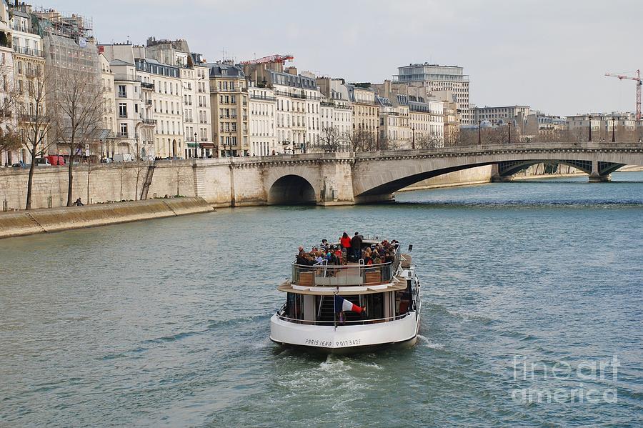 Paris excursion boat #1 Photograph by David Fowler