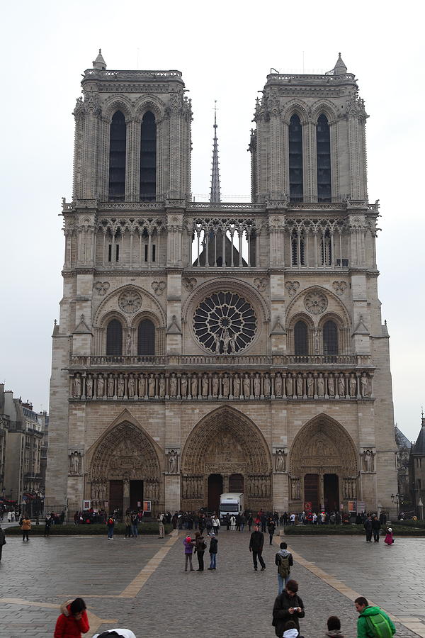 Architecture Photograph - Paris France - Notre Dame de Paris - 01135 #1 by DC Photographer