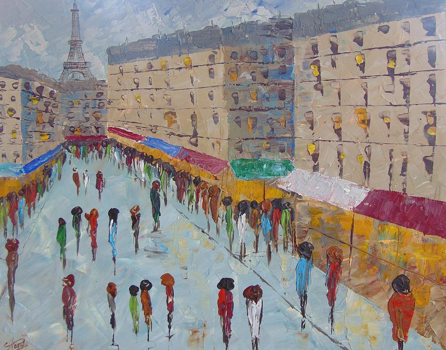 Paris #1 Painting by Frederic Payet