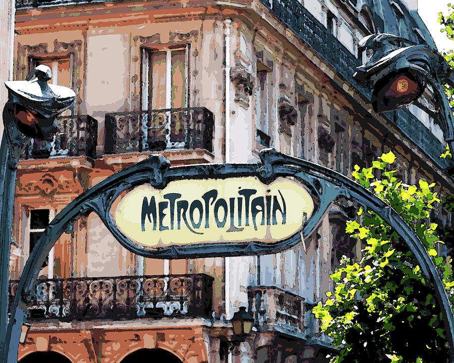 Paris Metropolitain Sign #1 Photograph by Toby McGuire