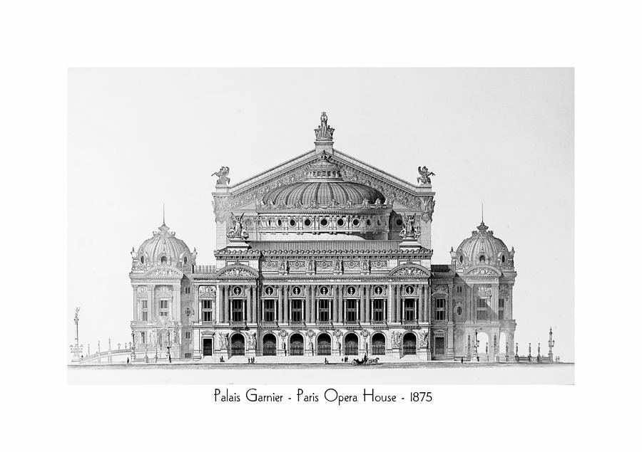 Paris Opera - 1875 #1 Digital Art by John Madison