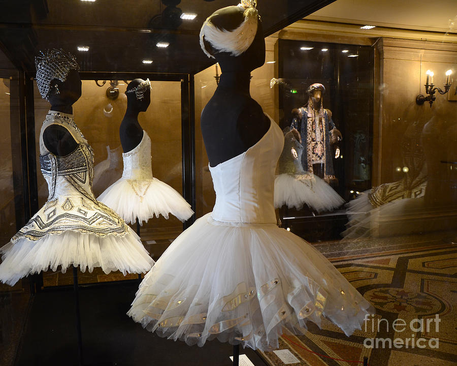 Paris Opera House Ballerina Costumes - Paris Opera Garnier Ballet Art - Ballerina Fashion Tutu Art #1 Photograph by Kathy Fornal