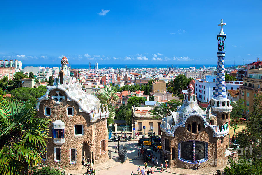 Park Guell in Barcelona #1 Photograph by Michal Bednarek