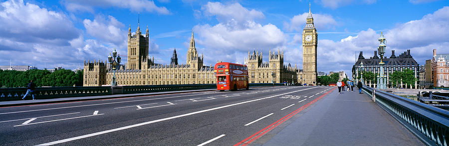 London Photograph - Parliament Big Ben London England #1 by Panoramic Images