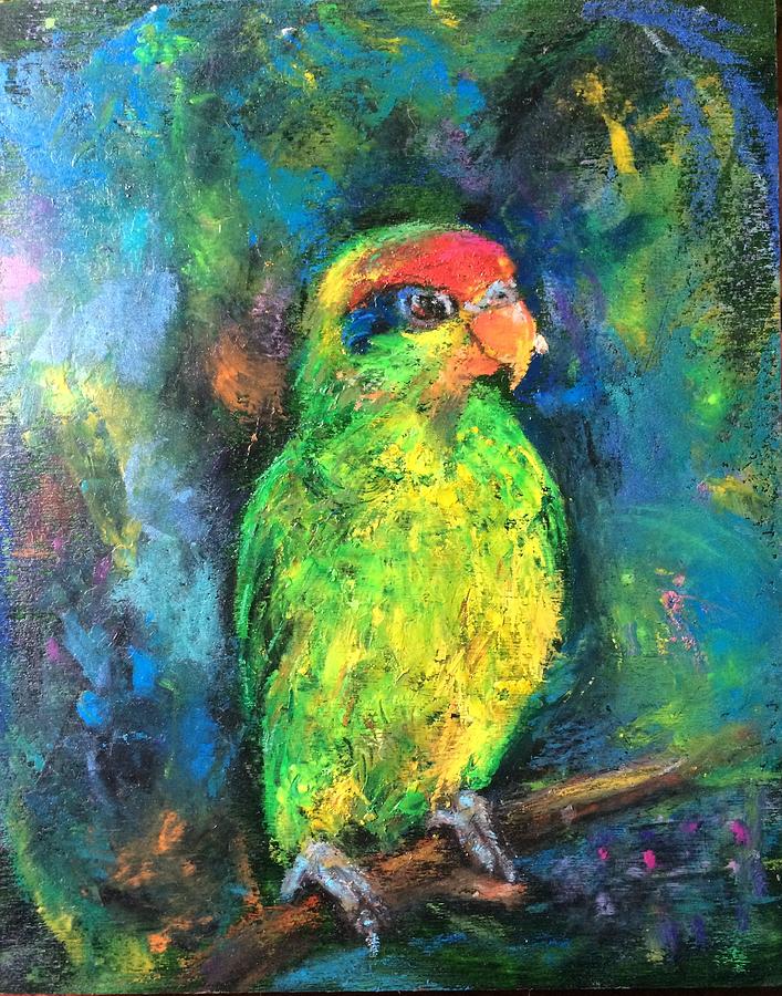 Parrot #1 Painting by Jieming Wang