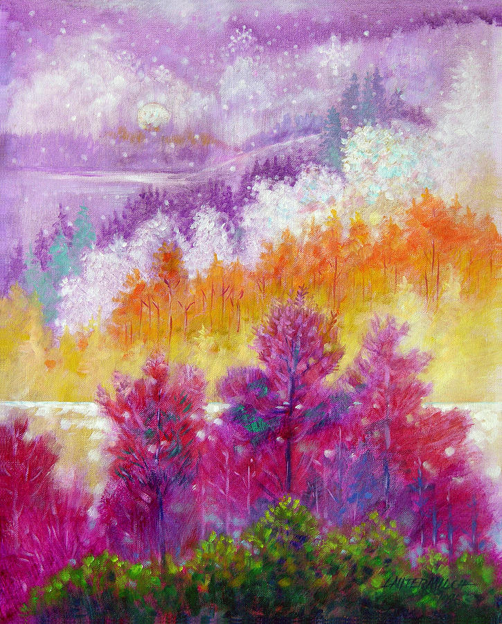 Winter Painting - Passing Seasons #1 by John Lautermilch