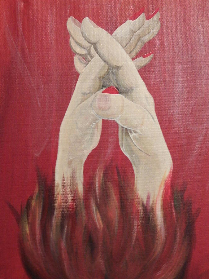 Hands Painting - Passion In Touch by Gerard Provost
