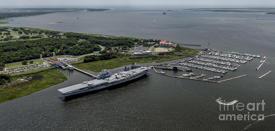 Patriots Point Naval and Maritime Museum and Charleston Harbor Resort and Marina #1 Photograph by David Oppenheimer