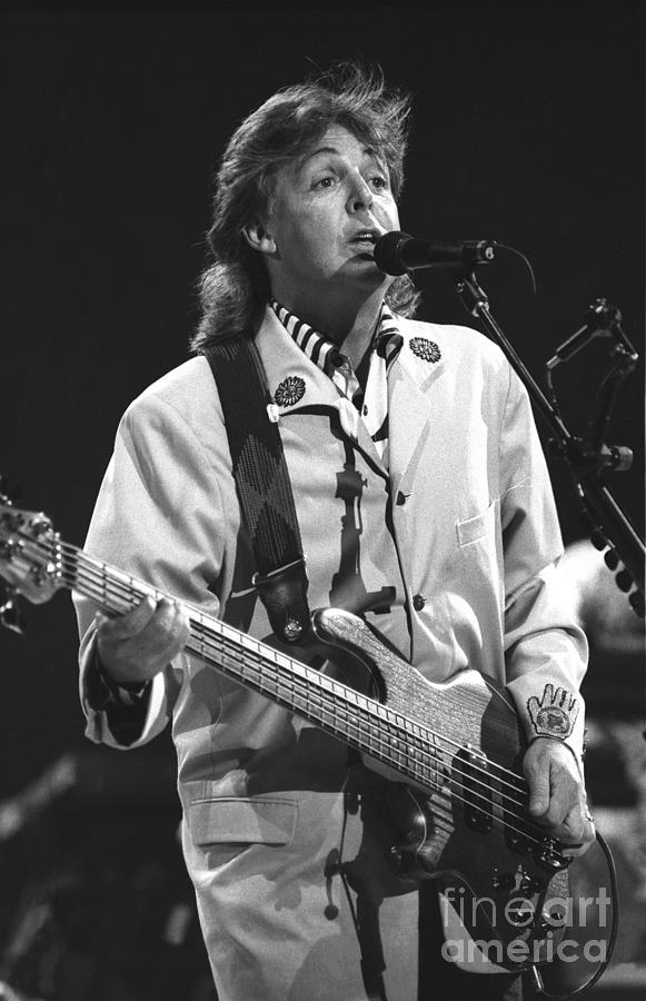 The Beatles Photograph - Paul McCartney #1 by Concert Photos