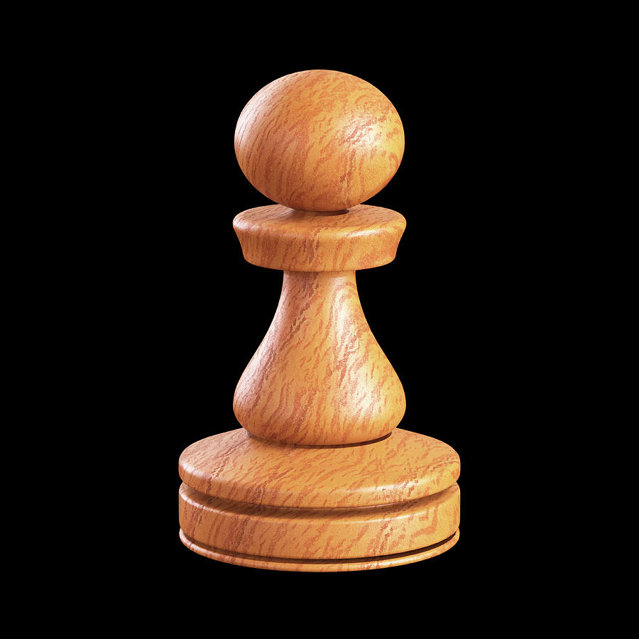 Wooden Pawn Chess Pieces