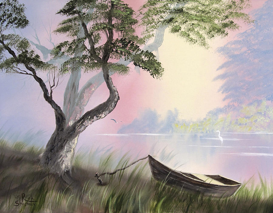 Peaceful Lagoon Painting by Richard Stedman