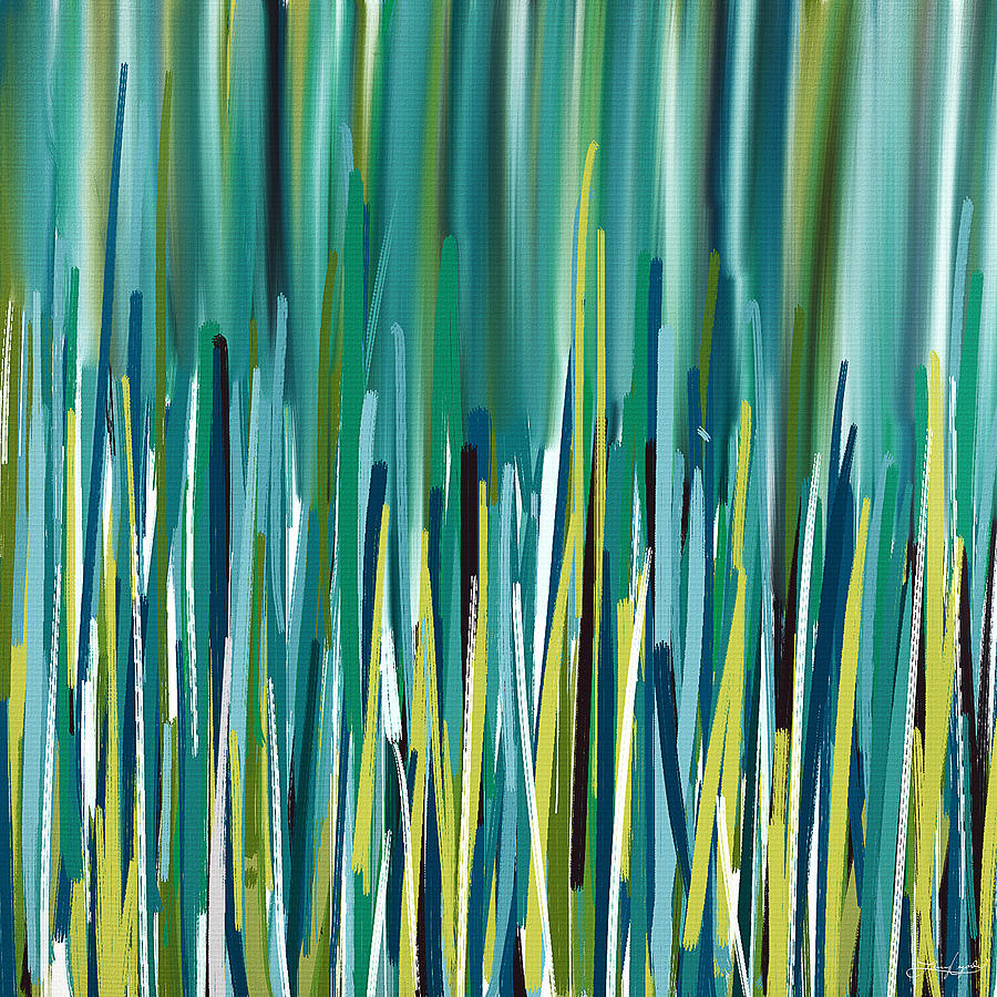 Peacock Spikes #1 Painting by Lourry Legarde