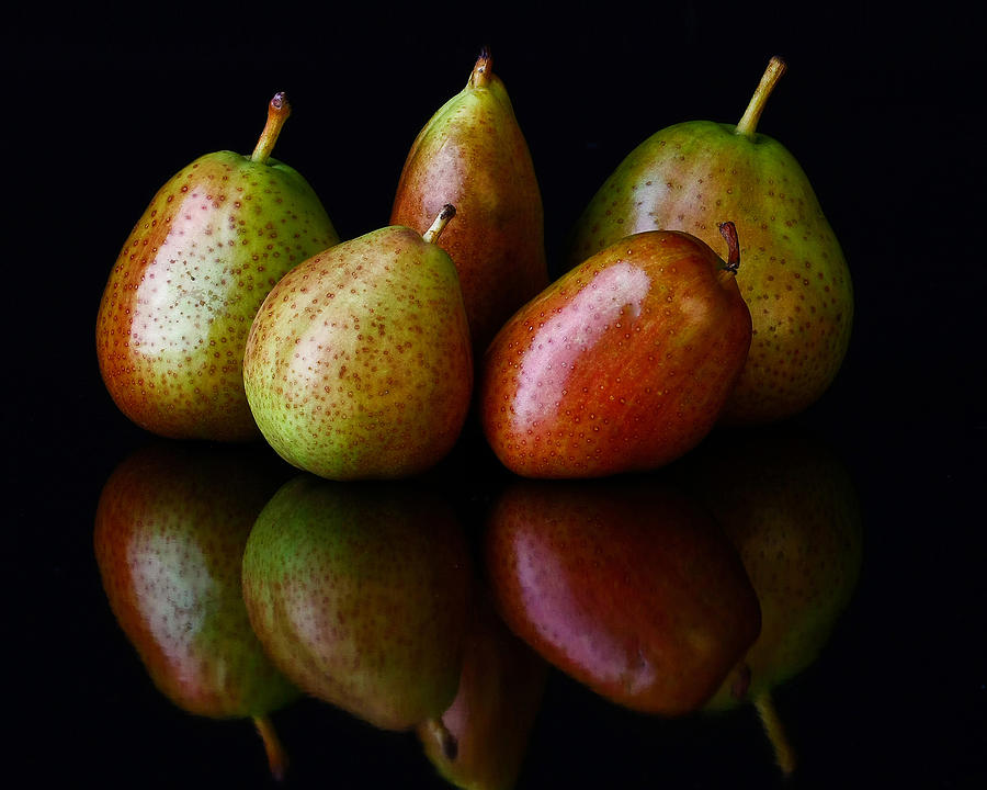 Still Life Photograph - Pear Still Life #1 by Ness Welham