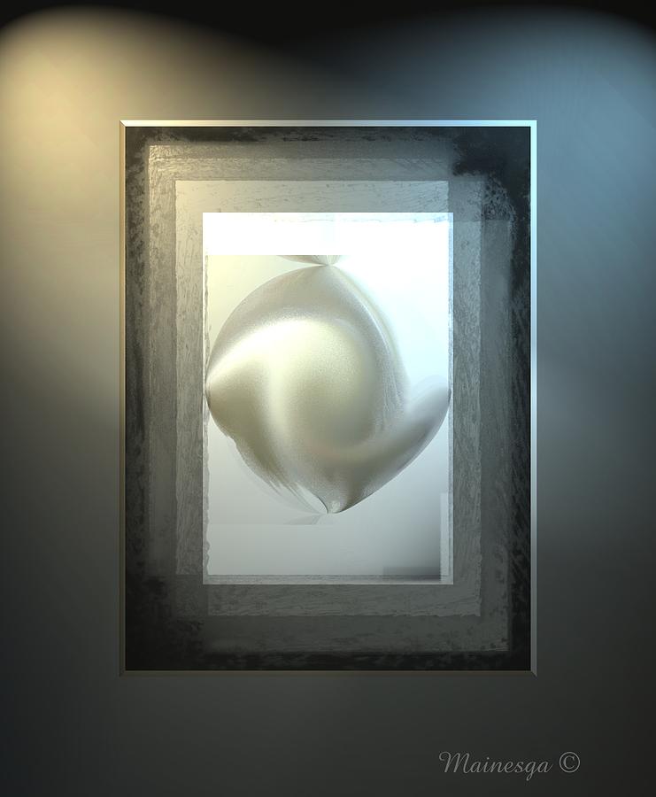 Pearl abstract #1 Digital Art by Ines Garay-Colomba