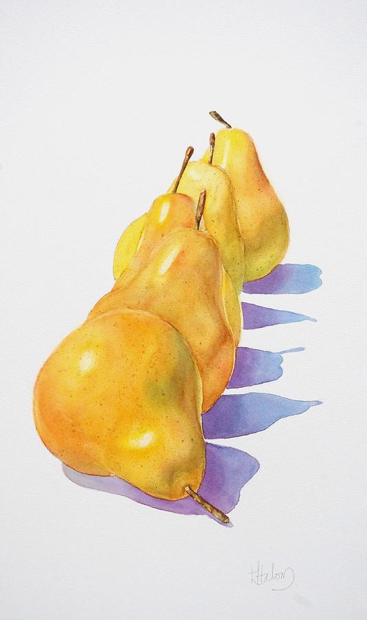 Pears II #1 Painting by Greg and Linda Halom