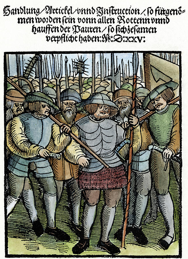 Peasant War, Germany, 1525 #1 Painting by Granger