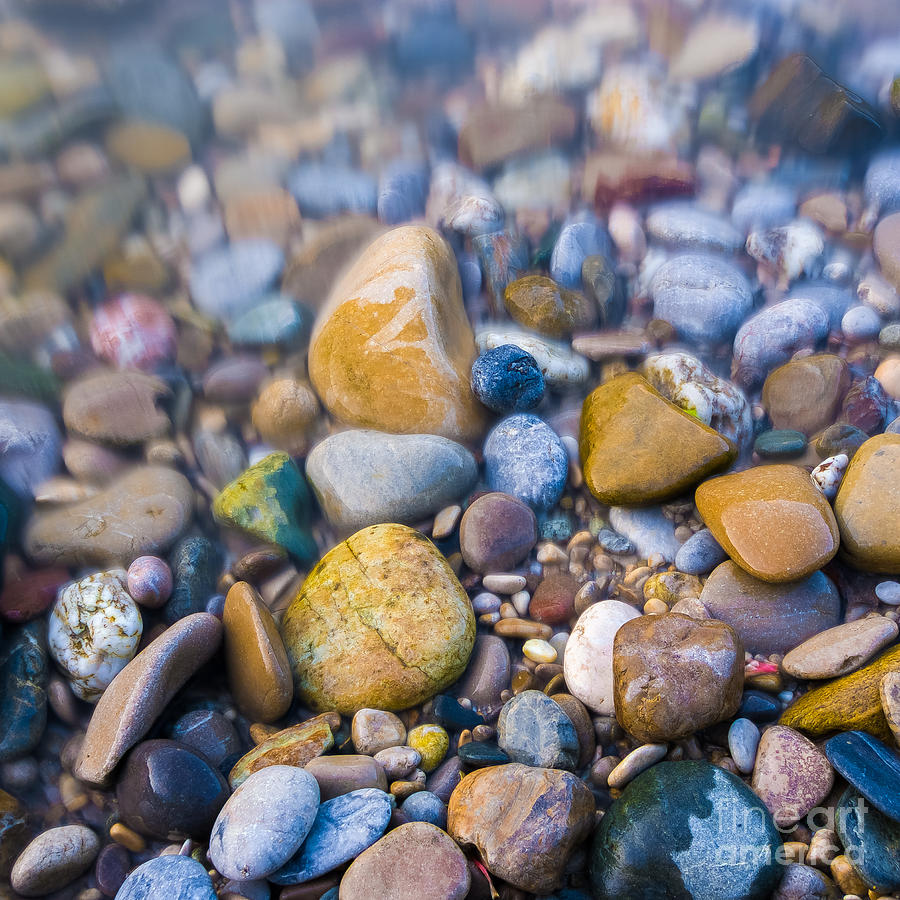 Pebbles at the River Photograph by Alexander Kunz