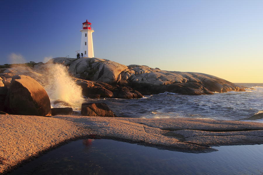 Peggys Cove Lighthouse Nova Scotia Canada #2 Photograph by Gary Corbett