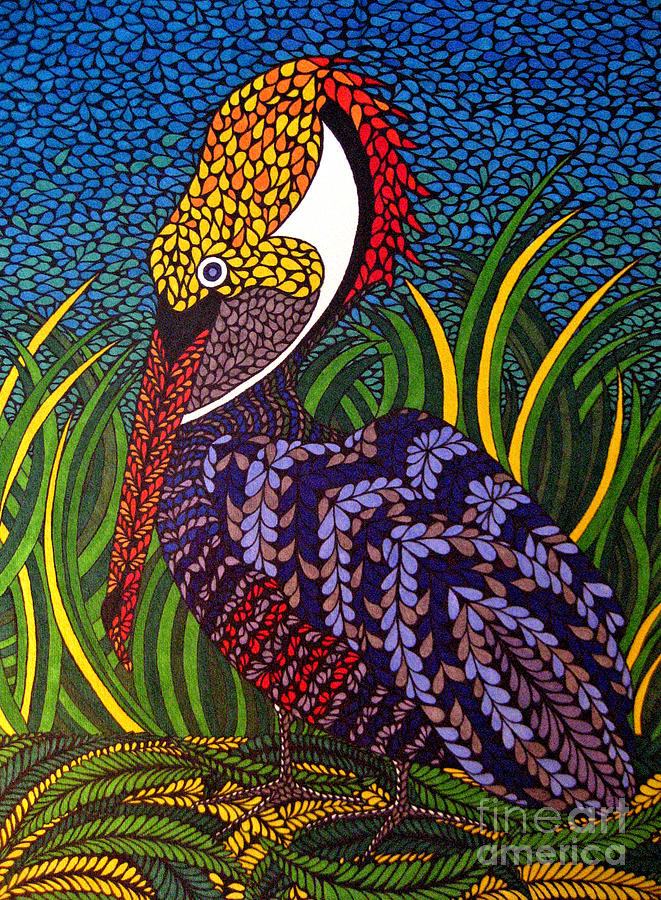 Pelican Painting - Pelicano #1 by Andrea Barrett