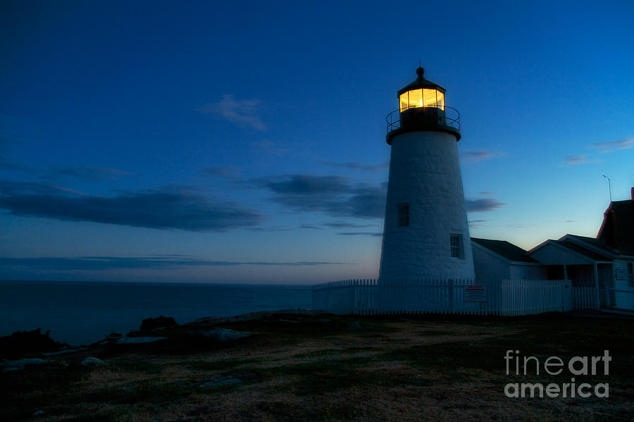 Pemaquid Point Lighthouse Bristol Maine #1 Photograph by Mel Ashar