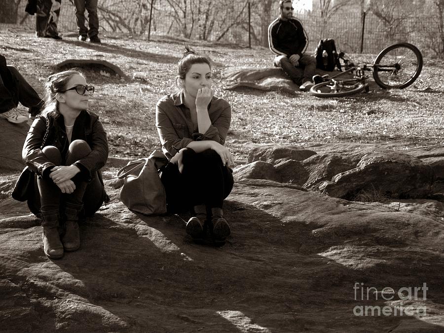 Pensive - In Central Park Photograph by Miriam Danar