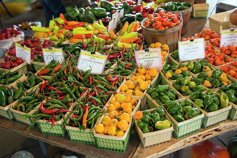 Peppers On A Market Stall #1 Photograph by Science Photo Library Peppers On A Market Stall #1 Photograph by Science Photo Library