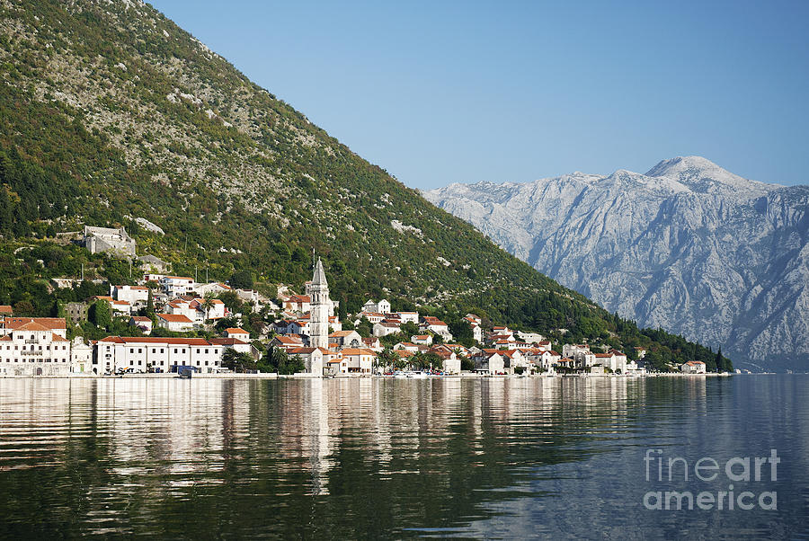 Architecture Photograph - Perast In Kotor Bay Montenegro #1 by JM Travel Photography