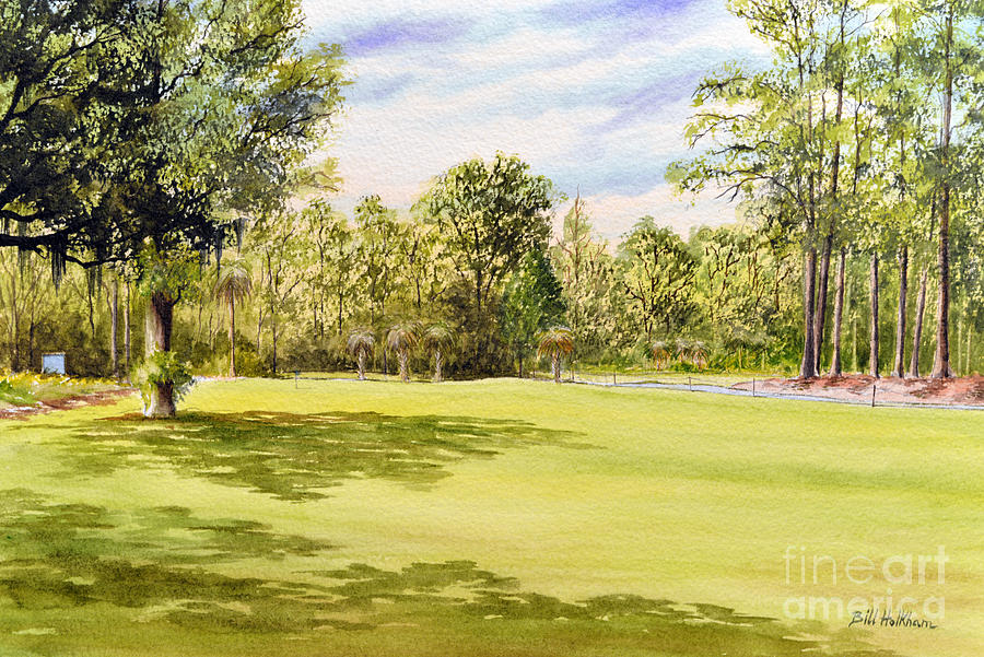 Perry Golf Course Florida #1 Painting by Bill Holkham