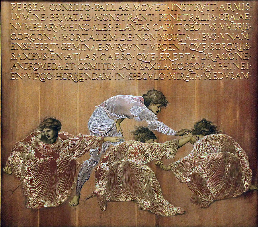 Perseus and the Graiae #1 Painting by Edward Burne-Jones
