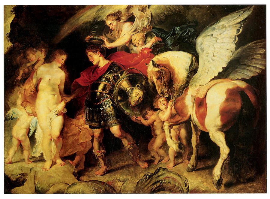 Peter Paul Rubens Painting - Perseus Liberating Andromeda #1 by Peter Paul Rubens