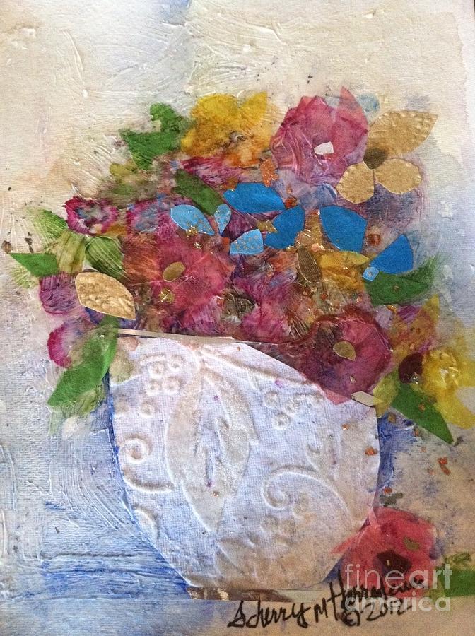 Petals and Blooms #1 Painting by Sherry Harradence