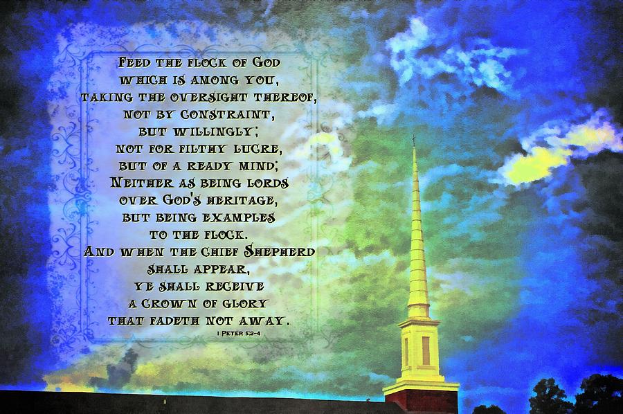 1 Peter 5 2 4 Digital Art By Michelle Greene Wheeler