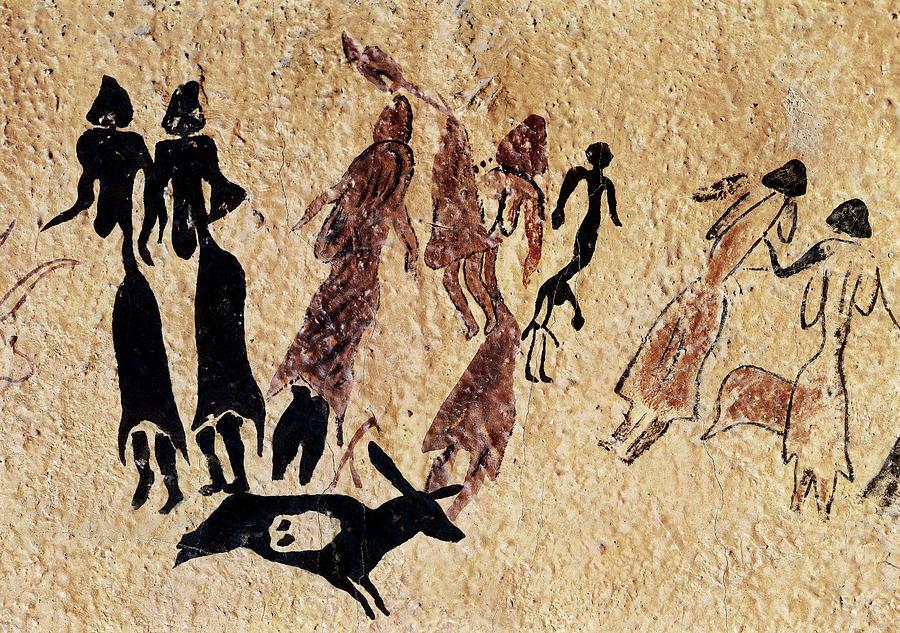 Phallic Dance. Mesolithic Art. Cave #1 by Everett