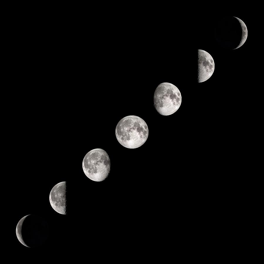 Phases Of The Moon #1 Photograph by Nasas Scientific Visualization Studio/science Photo Library