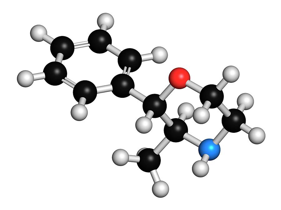 Phenmetrazine Stimulant Drug Molecule #1 Photograph by Molekuul