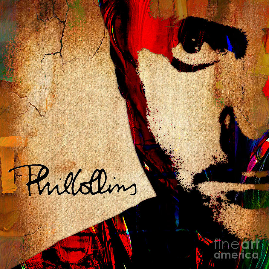 Phil Collins Mixed Media - Phil Collins Collection #1 by Marvin Blaine