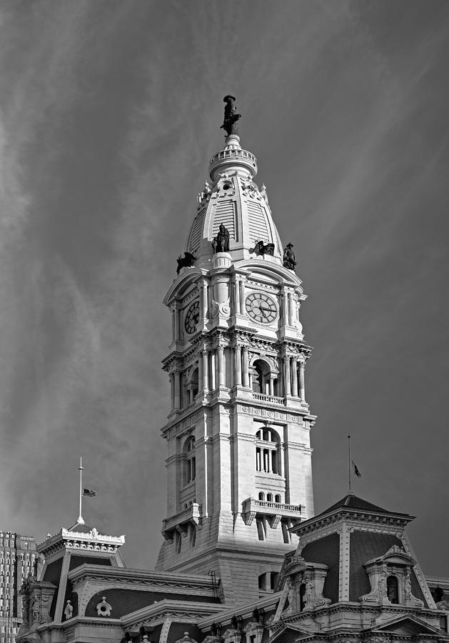 Philadelphia City Hall Tower #1 Photograph by Susan Candelario