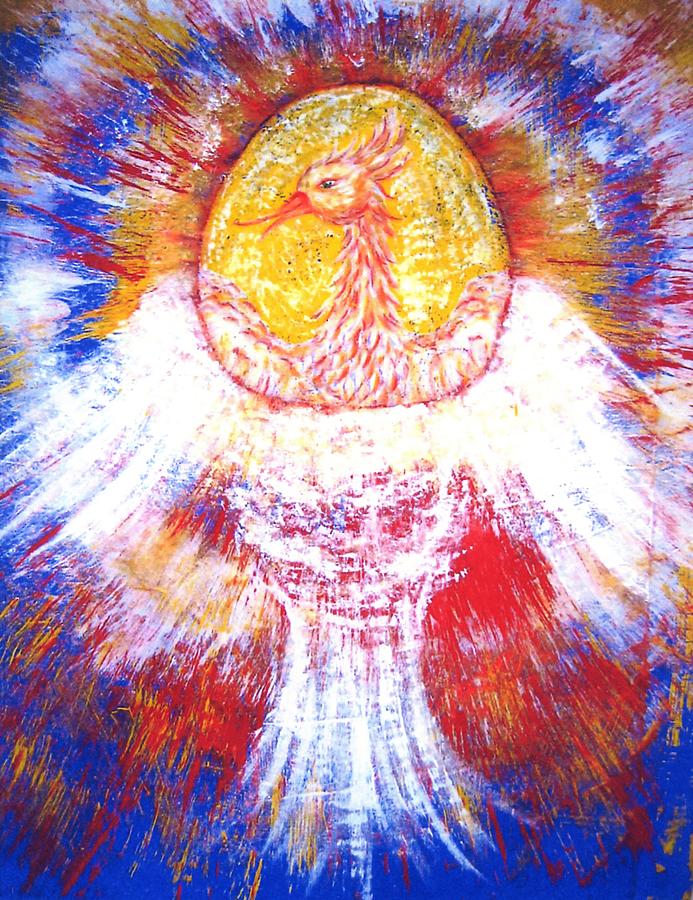 Phoenix Rising  #1 Painting by Suzan  Sommers