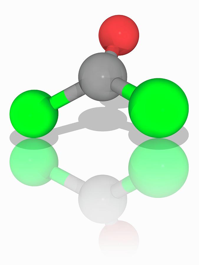 Phosgene Chemical Compound Molecule #1 Photograph by Laguna Design/science Photo Library