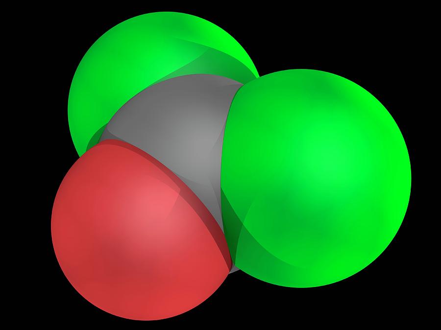 Phosgene Molecule #1 Photograph by Laguna Design/science Photo Library