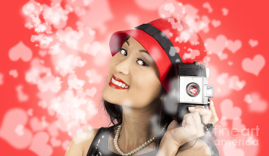 Photographer woman with camera. Photography love #1 Photograph by Jorgo Photography