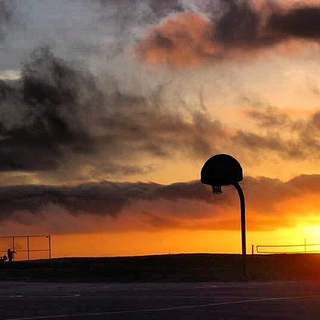 Basketball Photograph - #photooftheday , #picoftheday , #sunset #1 by Tony Martinez