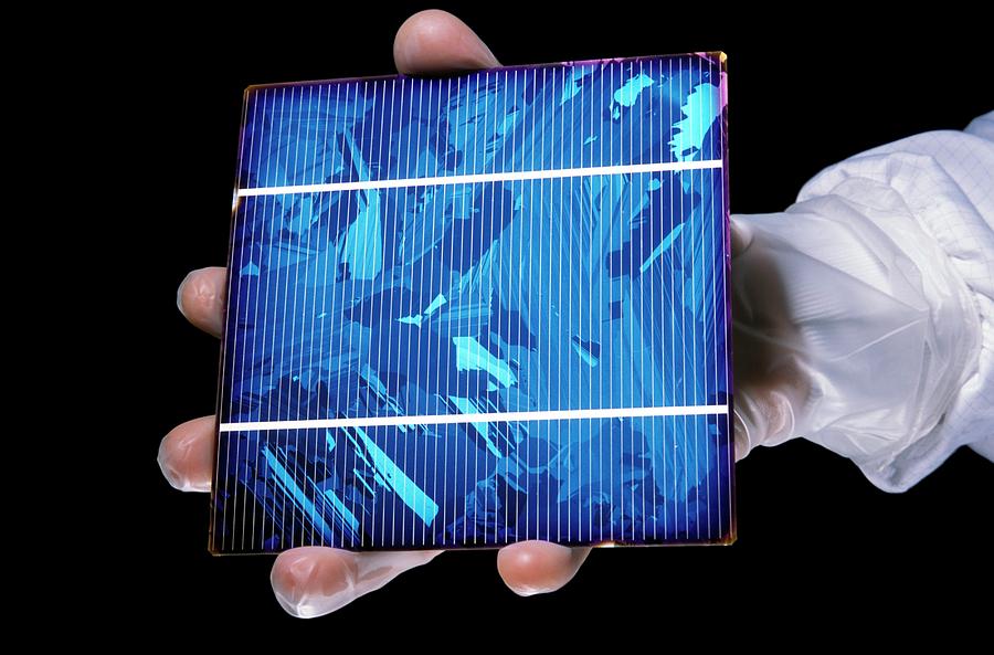 Photovoltaic Cell Manufacturing Photograph by Patrick Landmann/science Photo Library