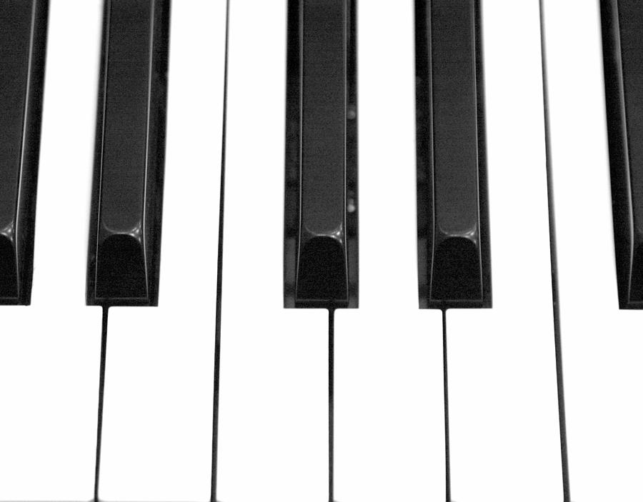 Key Photograph - Piano keys. #1 by Oscar Williams