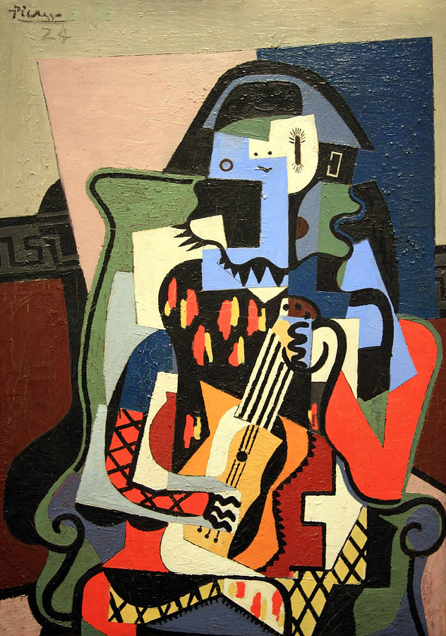 Picassos Harlequin Musician #1 Photograph by Cora Wandel